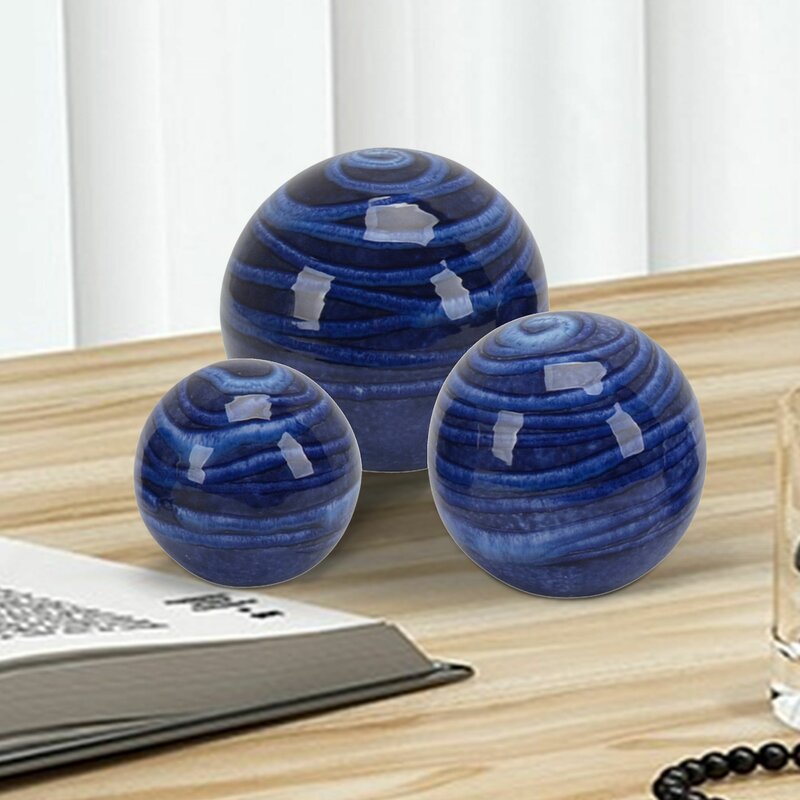 Wrought Studio 3 Piece Northampt Ceramic Spheres Set & Reviews | Wayfair